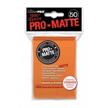 Ultra Pro - Matte Orange Sleeves - Standard Sleeves (50 stk) - Plastiklommer